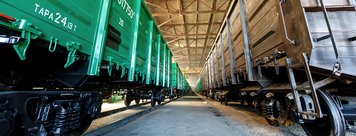 Service maintenance of freight rail cars